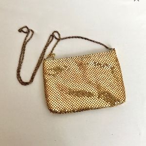 Gold Mesh Metal Hand Bag  VS3227